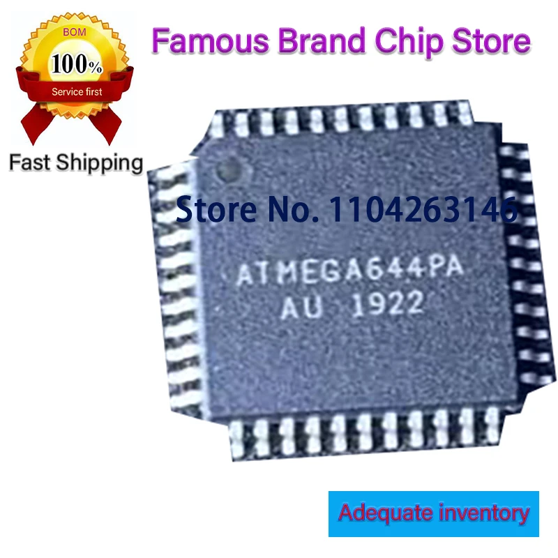 ATMEGA644PA ATMEGA644PV ATMEGA644P ATMEGA644PA-AU ATMEGA644PV-10AU ATMEGA644P-20AU QFP44 1pcs/lot