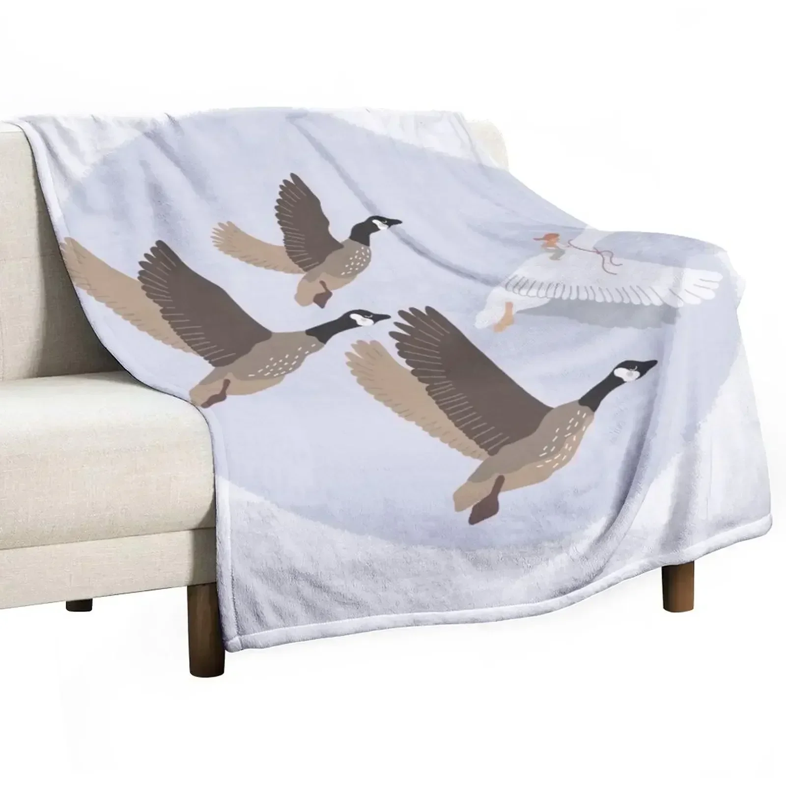 

The Wonderful Journey of Nils Holgersson Throw Blanket Elegant Warm Throw Blanket for Hotel Home