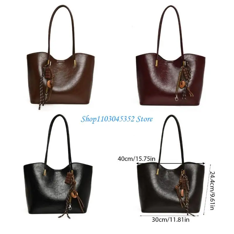 حقيبة كتف أسود A3PE A3PE حقيبة يد PU الحديثة للنساء مع مساحة واسعة