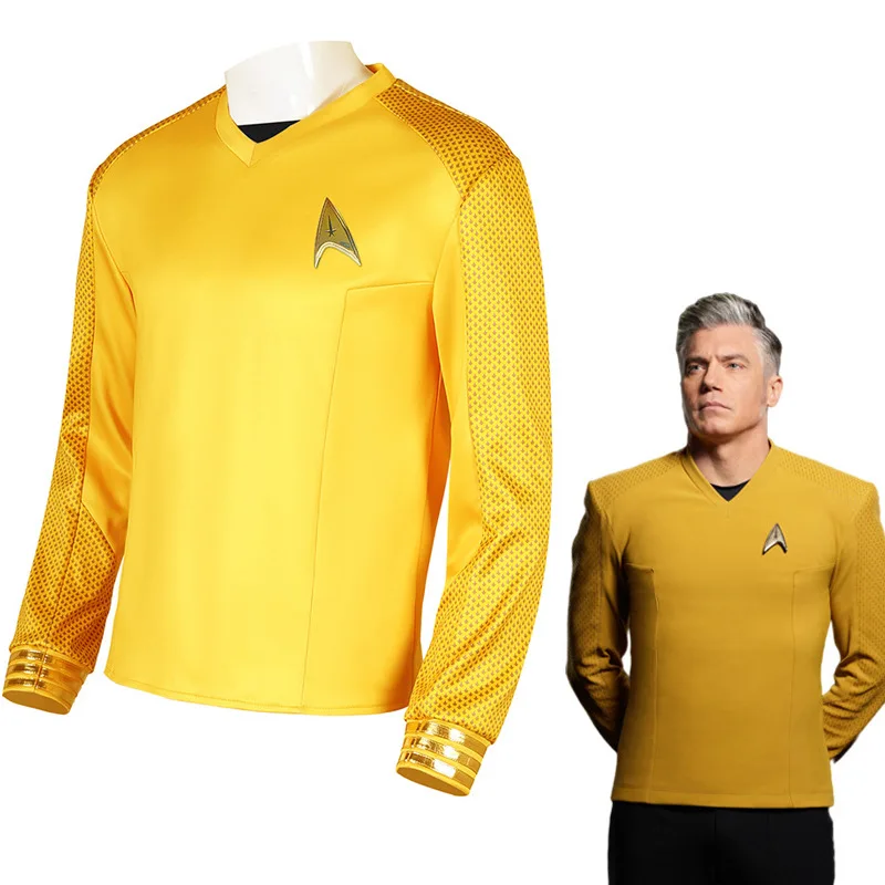 

Star Trek Cos Suit Strange New World, Captain Gilbert Pike Cosplay Men