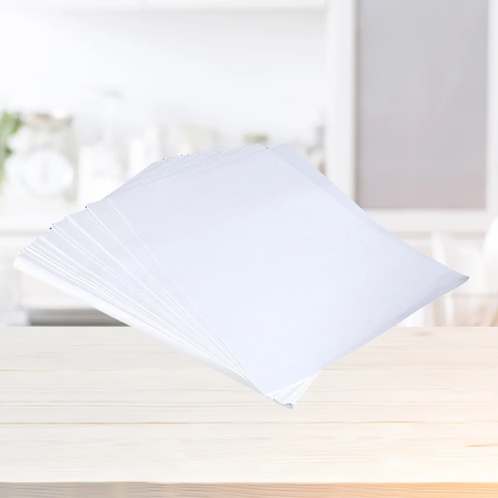 100 peças papel de transferência de calor a4 sublimação camiseta papel de transferência alta liberação de tinta cor brilhante impressões vívidas em cerâmica de poliéster