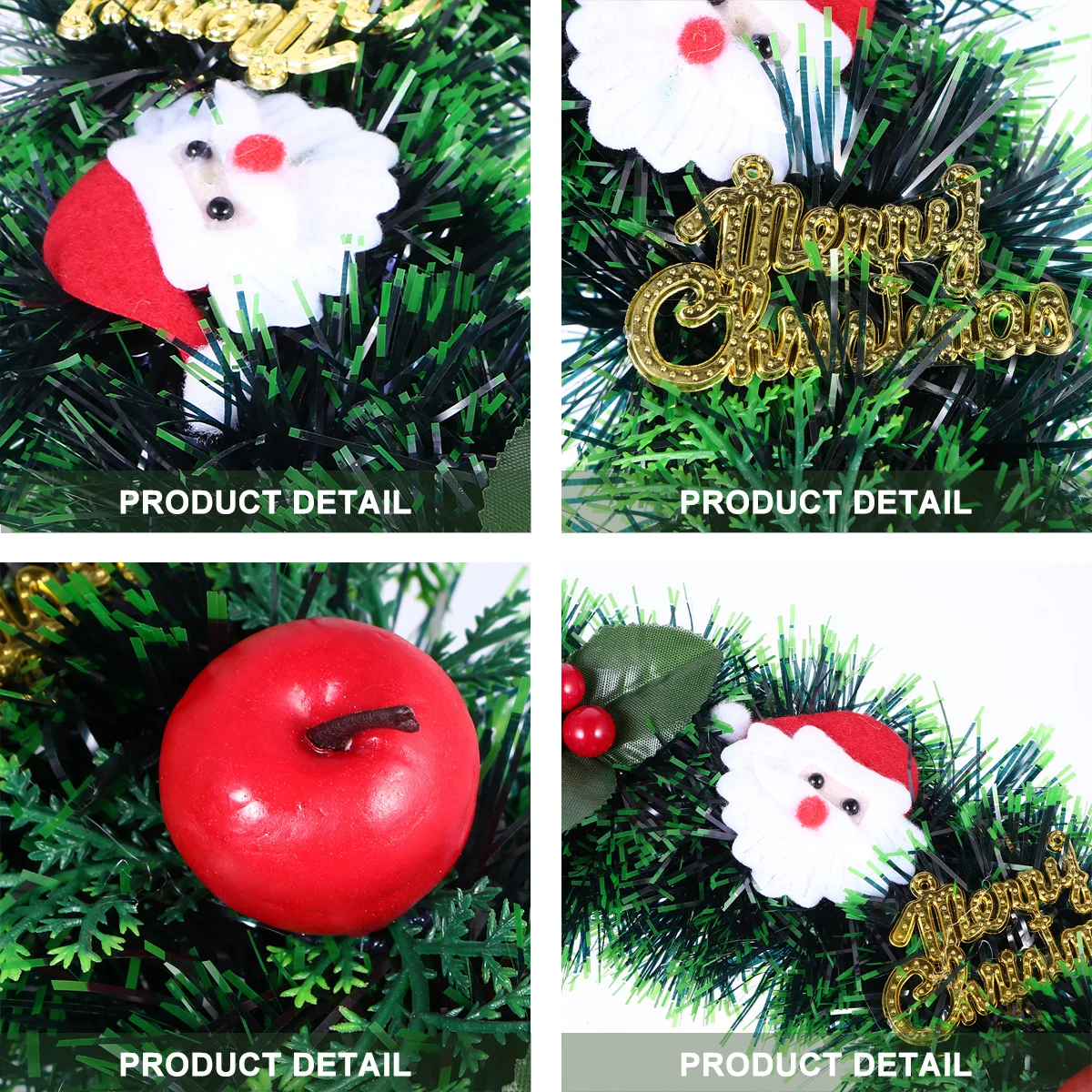 

1Pcs Christmas Wreath Garland Pendant Eco Friendly Material for Party Wedding Shop Decoration Xmas Christmas Wreath