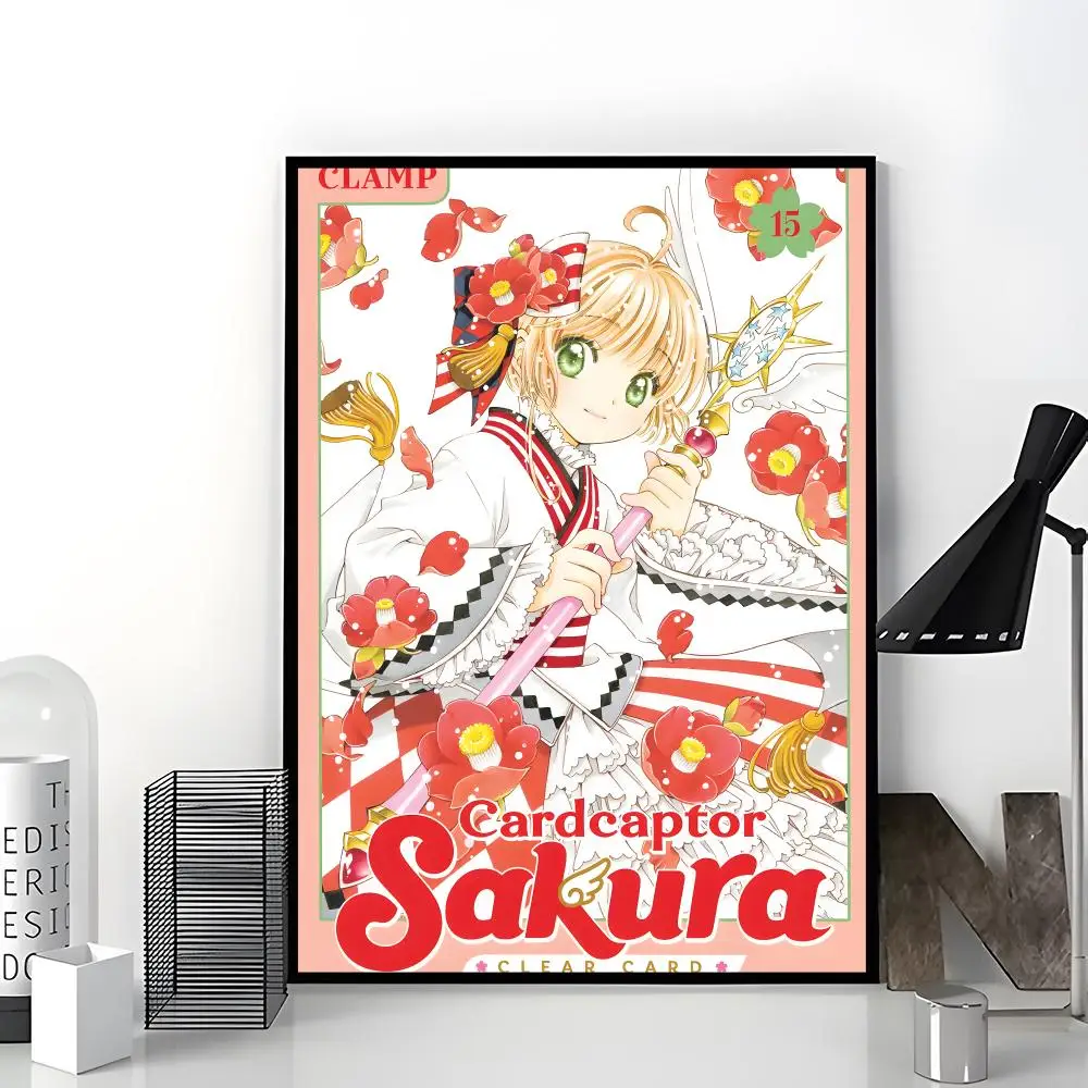 Magical Anime C-cardcaptor Sakura Poster Trendy Aesthetic Wall Art Poster for Dorm Room Bedroom Decor