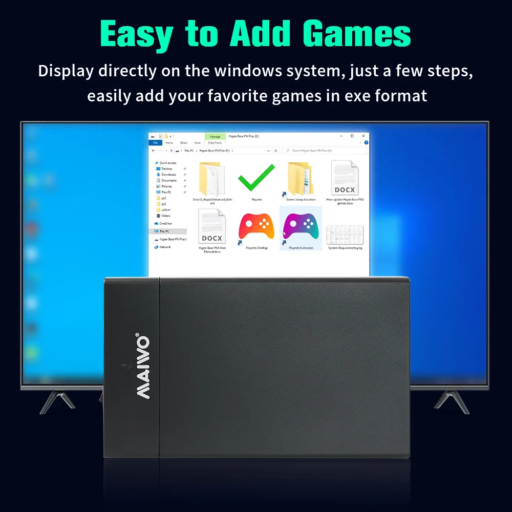 Imagem -06 - Playnite System Game Hard Drive 12tb Ext Gaming Hdd Console 390 Mais Aaa Jogos para pc com Windows Ps4 Ps3 Ps2 Wii Wiiu Ps1