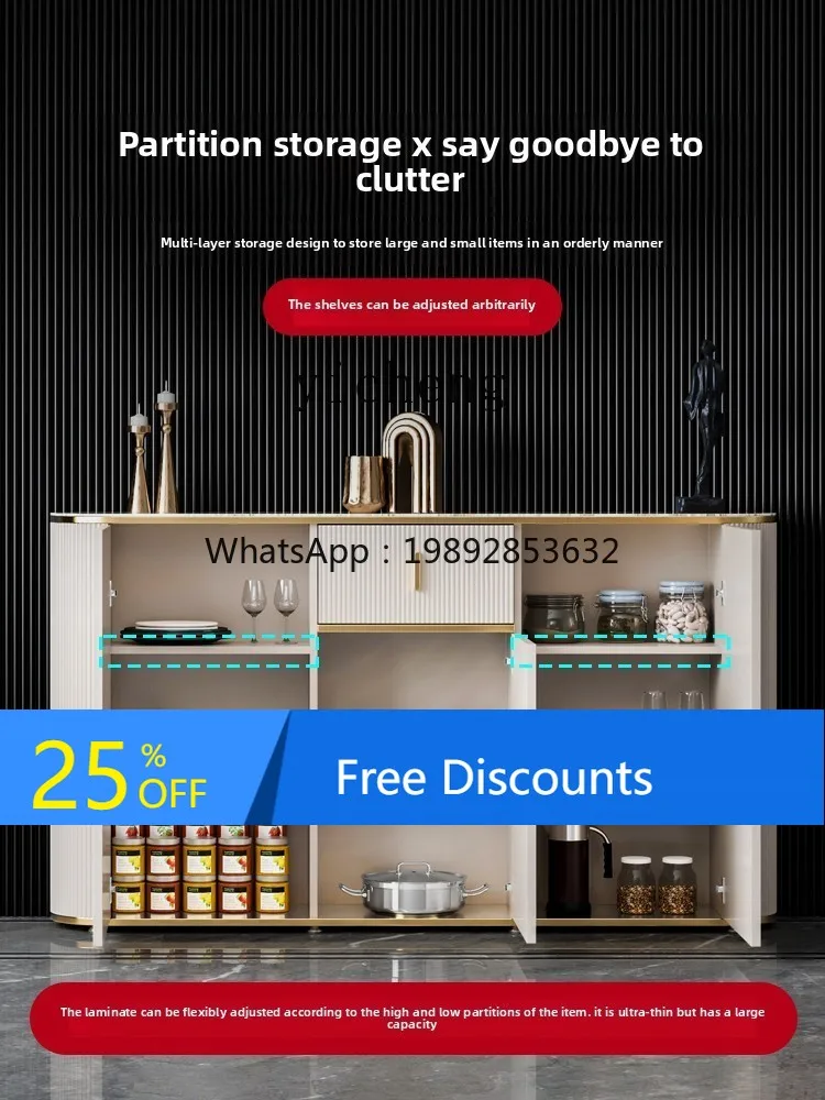 

light luxury ultra-thin dining side cabinet small apartment tea cabinet modern simple living room kitchen locker home decor