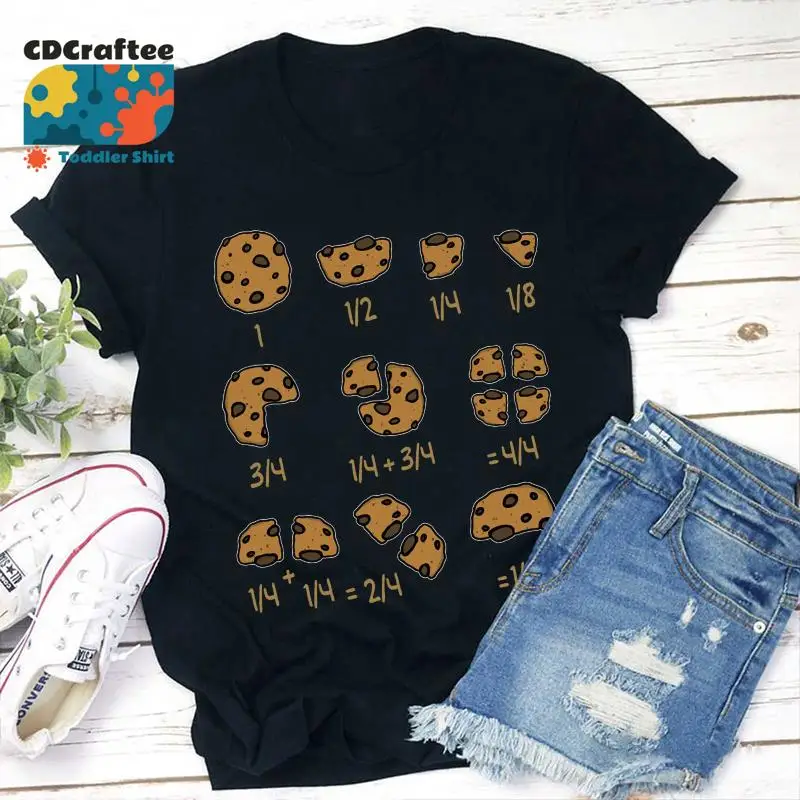 

Футболка с учителем математики Cookie с дробными цифрами, жизнь для