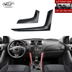 2pcs Center Console Decorative Trim ABS Carbon Fiber Color For Mazda BT-50 BT50 2010-2013 2014 2015 2016 2017 2018 2019 2020