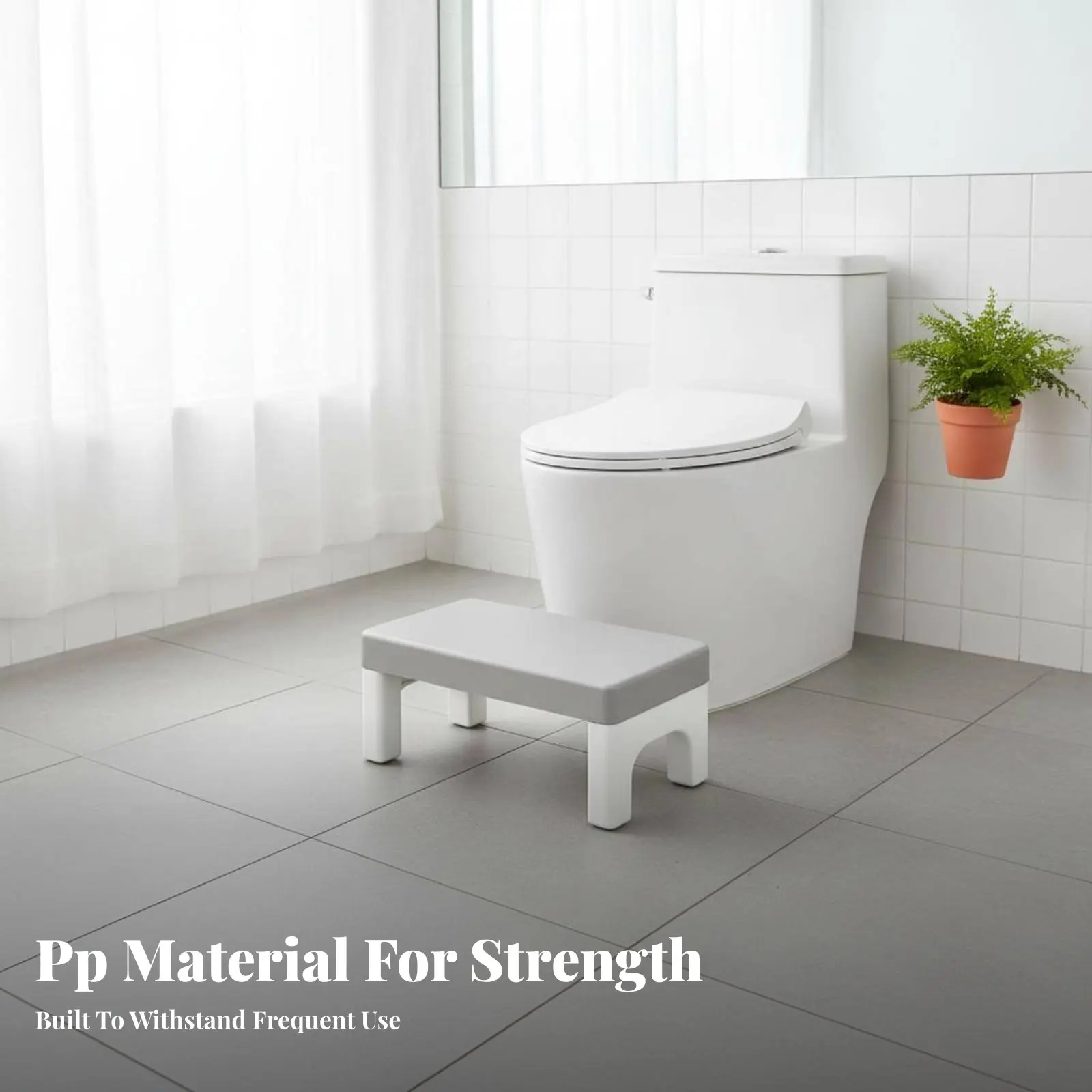 toilet footstoolting Stool Non-Slip Surface toilet footstool Stool Ergonomic Design SturdyDuty for Women, Adults