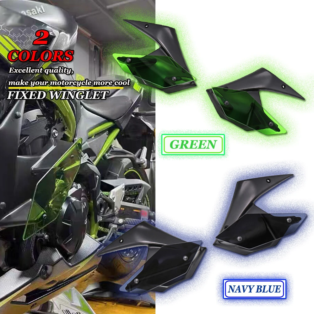 

For Kawasaki Z900 Wind Deflectors Fixed Wing Fairing Side Spoilers Winglet Motorcycle Accessories 2017-2021 2020 2019 2018 Z 900