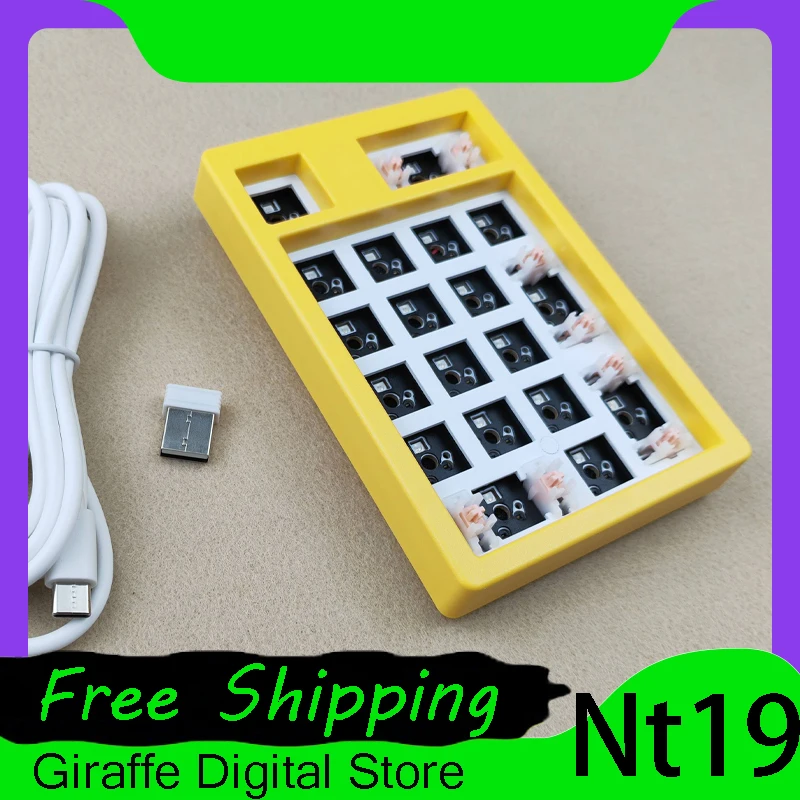 

Next Time Nt19 Pad Keypad Mini Keyboard Hot Swap Low Delay Bluetooth Three Mode Wireless Numpad RGB PC Gamer Accessories