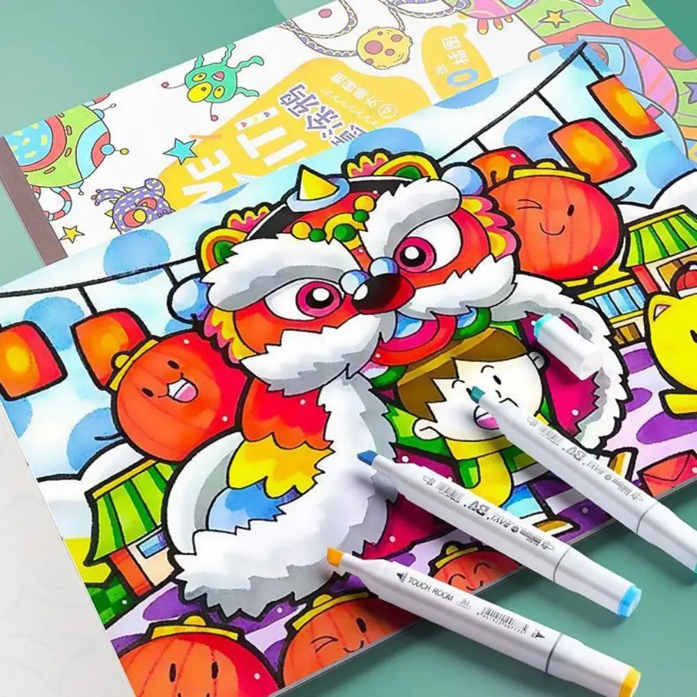แบบพกพากระดาษหนังสือภาพวาด 30 แผ่น Creative Graffiti หนังสือภาพวาดด้วยมือนักเรียน