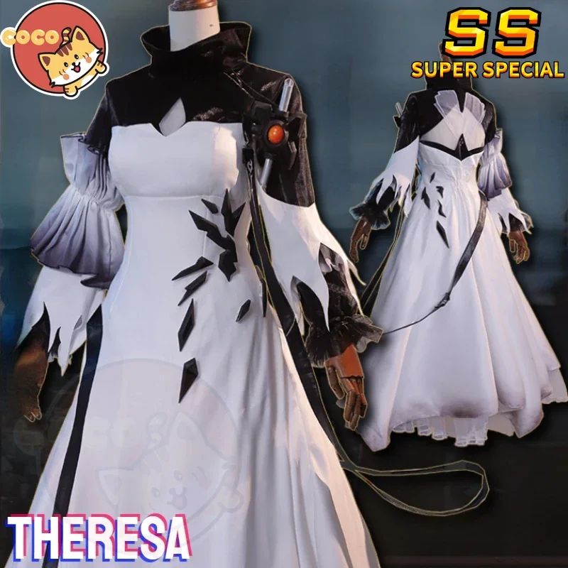 

Theresa Cosplay Costume Game Arknights Theresa Cosplay Theresa Costume Halloween Dress and Theresa Cosplay Wig CoCos-SS