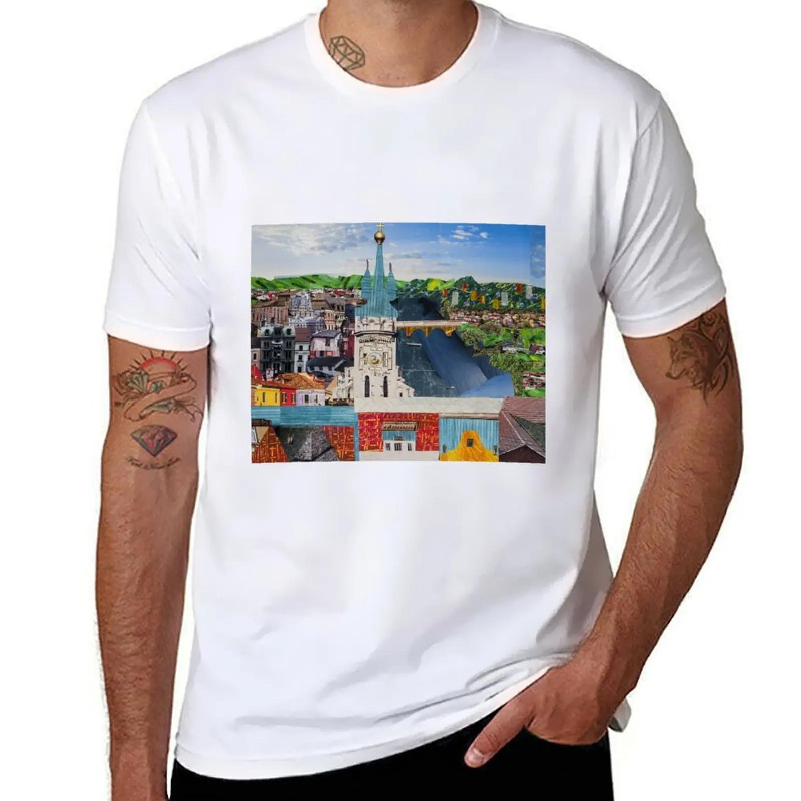 

Prague Rooftops T-Shirt t shirts for man cotton funny anime t shirts for man man graphic t shirt T-Shirt