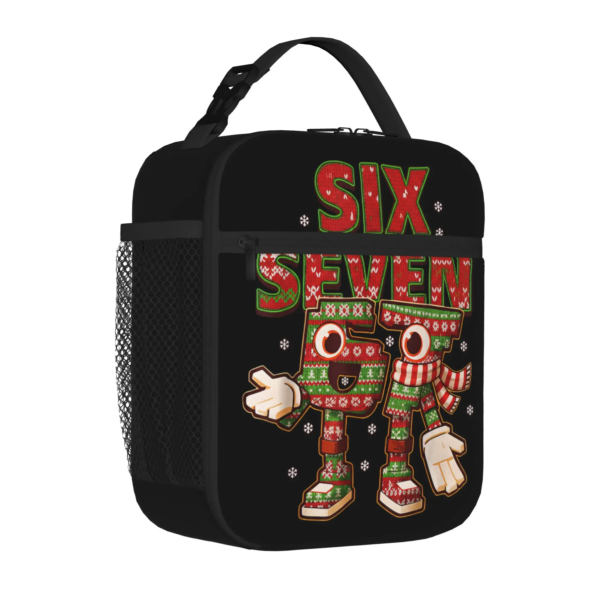 Funny Meme 67 Six Seven Thermal Insulated Lunch Bags for School  Portable Food Bag Cooler Thermal Lunch Boxes