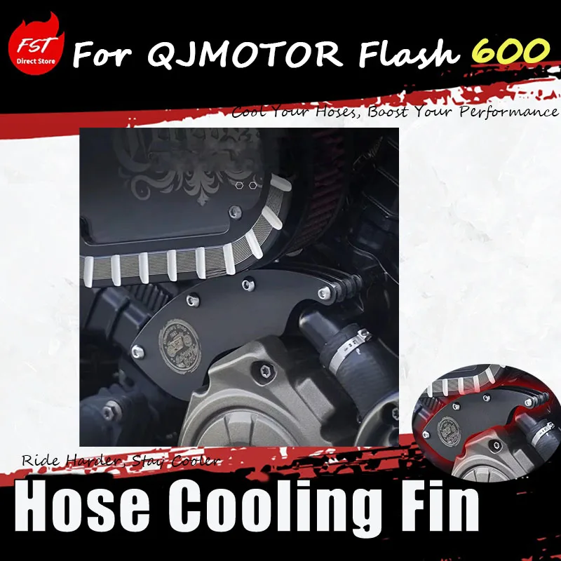 

For QJMOTOR Flash 600, the accessory for modifying the engine cooling fins with water pipes for heat dissipation