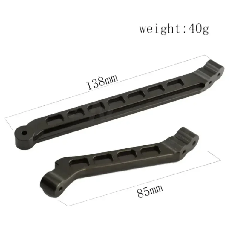 2 Stuks Metalen Voor En Achter Chassis Brace IF618 Voor Kyosho MP10 1/8 Rc Auto Upgrade Onderdelen Accessoires