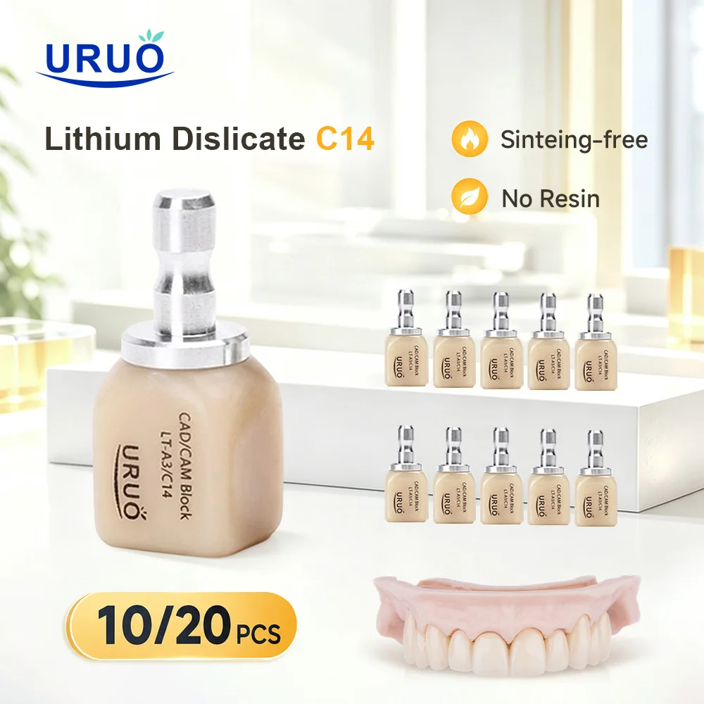 10/20PCS Glass Ceramics Sintering-Free Dental Materials Instant Restoration Glass Ceramics Dental Lithium Disilicate
