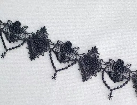 Width: 4cm (1.60 inch) Vintage Hollow Heart Lace Polyester Lace Trim For DIY Scrapbooking Garment Accessories(ss-601)