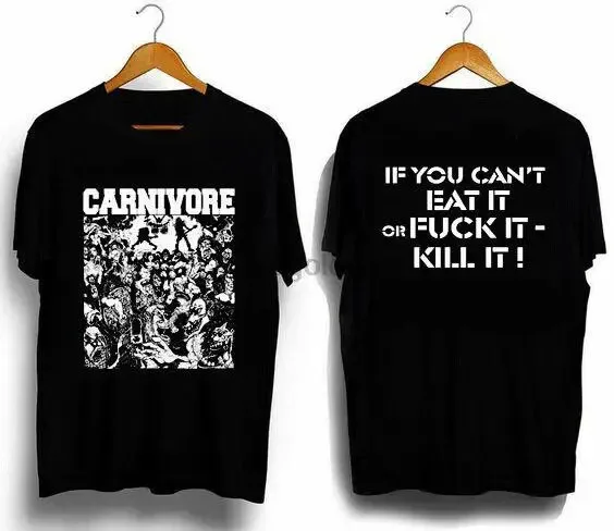 CARNIVORE metal band t-shirt gift for fan cotton unisex 2 sided TE6026