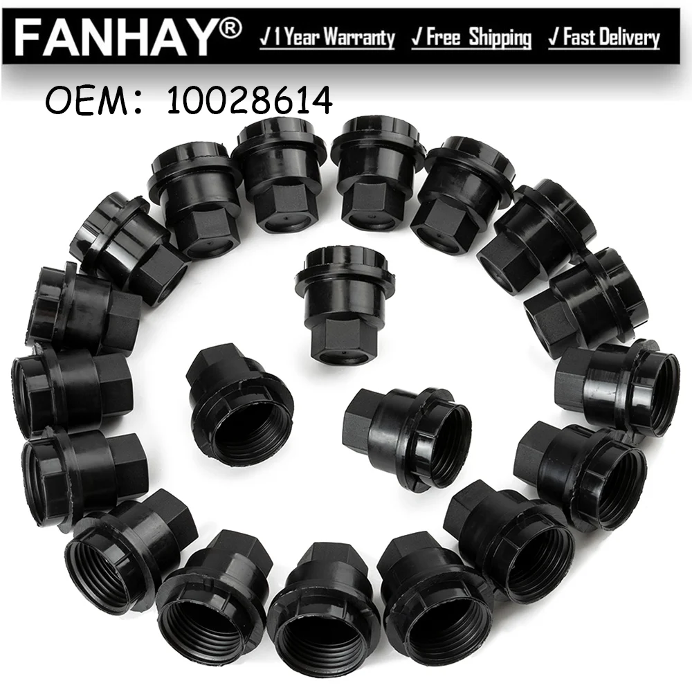 

20PCS For GMC For Buick For Chevrolet For Olds Repair Black Wheel Lug Nut Covers Cap M24x2.0 15661036 10028614 21010462 560-5208