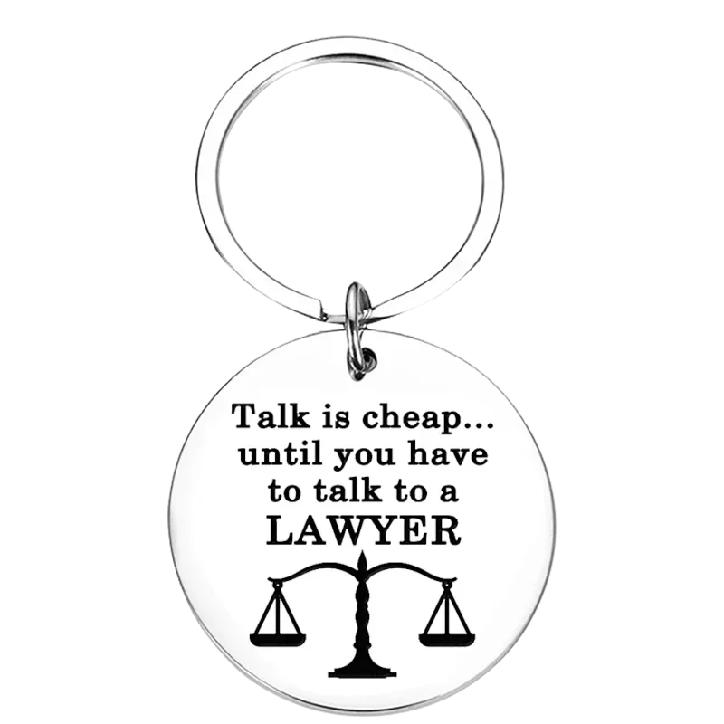 Charm Scale of Justice Lawyer Keychain Pendant Lawyer Attorney Key Chains Law Student Gift Lawyer Graduation Key Ring