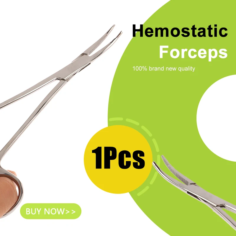 

12.5/14/16/18 CM Bent-nose/Straight Curved Stainless Steel Locking Elbow Scissors Pliers Hemostatic Forceps Clamp Pliers