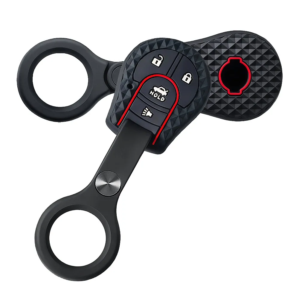 4 Button Car Key Fob Cover For NISSAN Juke March Qashqai Sunny Sylphy Tiida X-Trail Protector