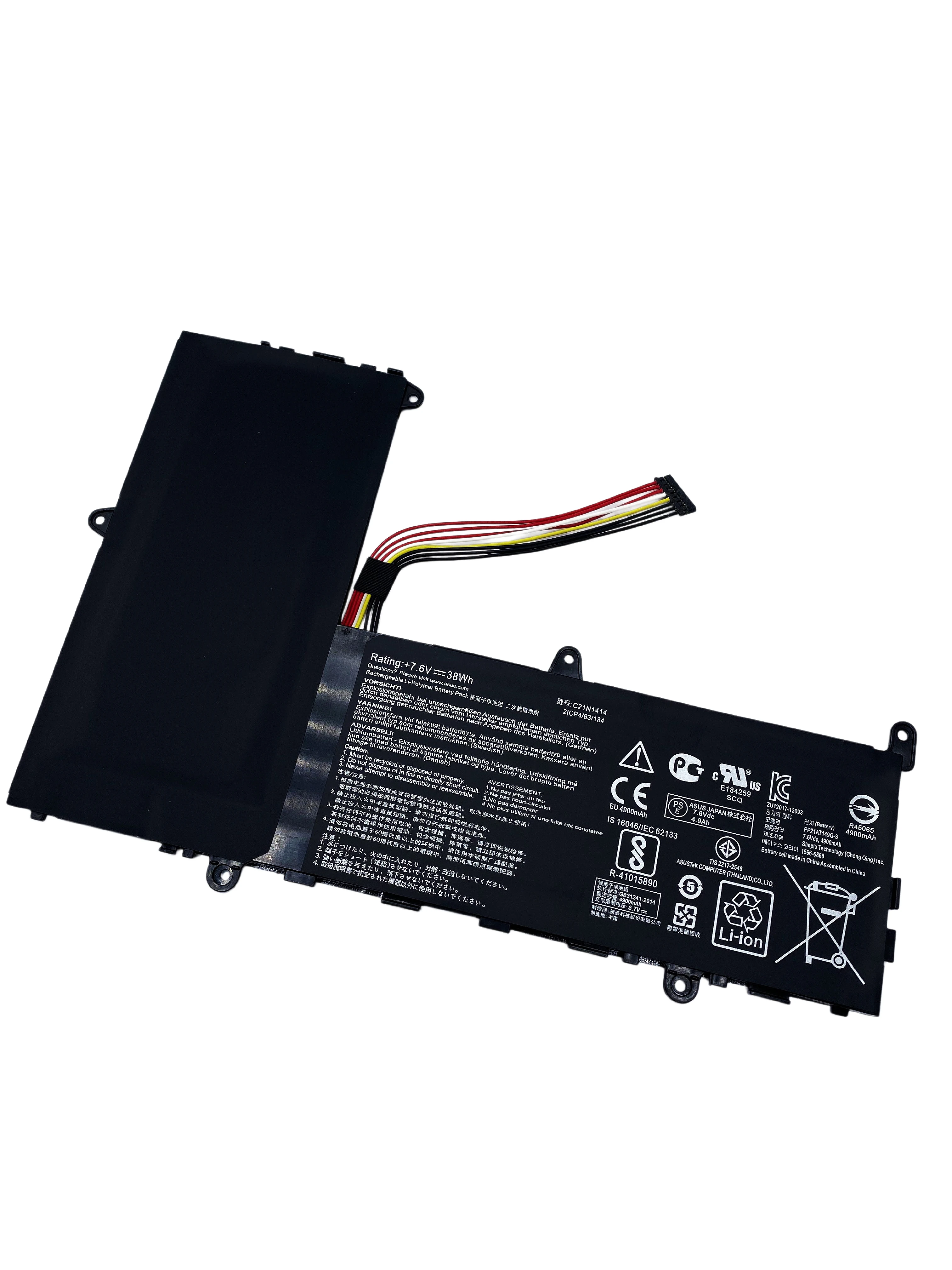 New 7.6V 38Wh C21N1414 Laptop Battery For ASUS Sicongben EeeBook X205 X205T X205TA F205TA Series