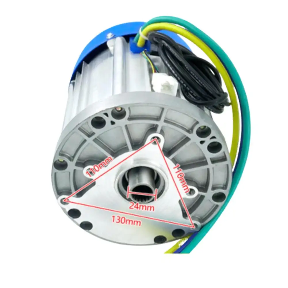 48 فولت/60 فولت 72 فولت 3600 دورة في الدقيقة 4200 دورة في الدقيقة 4800 دورة في الدقيقة 3000 واط الكهربائية ثلاثة أربع عجلات مركبة الطاقة الجديدة عالية الطاقة تيار مستمر محرك تفاضلي بدون فرش #3