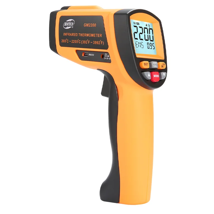 Benetech GM2200 Non-Contact Portable Digital High Temperature Thermometer 200C~1650C