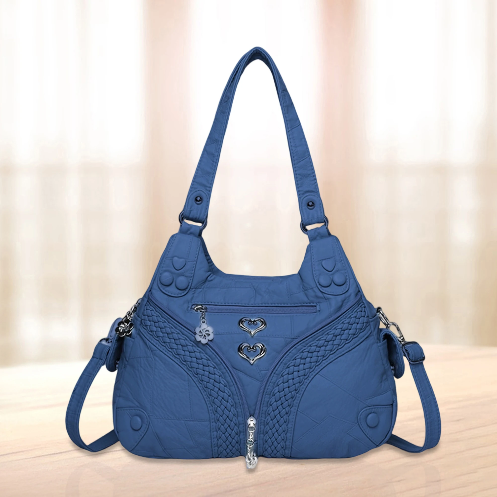 

Stylish Retro Messenger Bag for Ladies Chic Faux Leather Crossbody Purse Fashionable Shoulder Handbag for Work and Travel