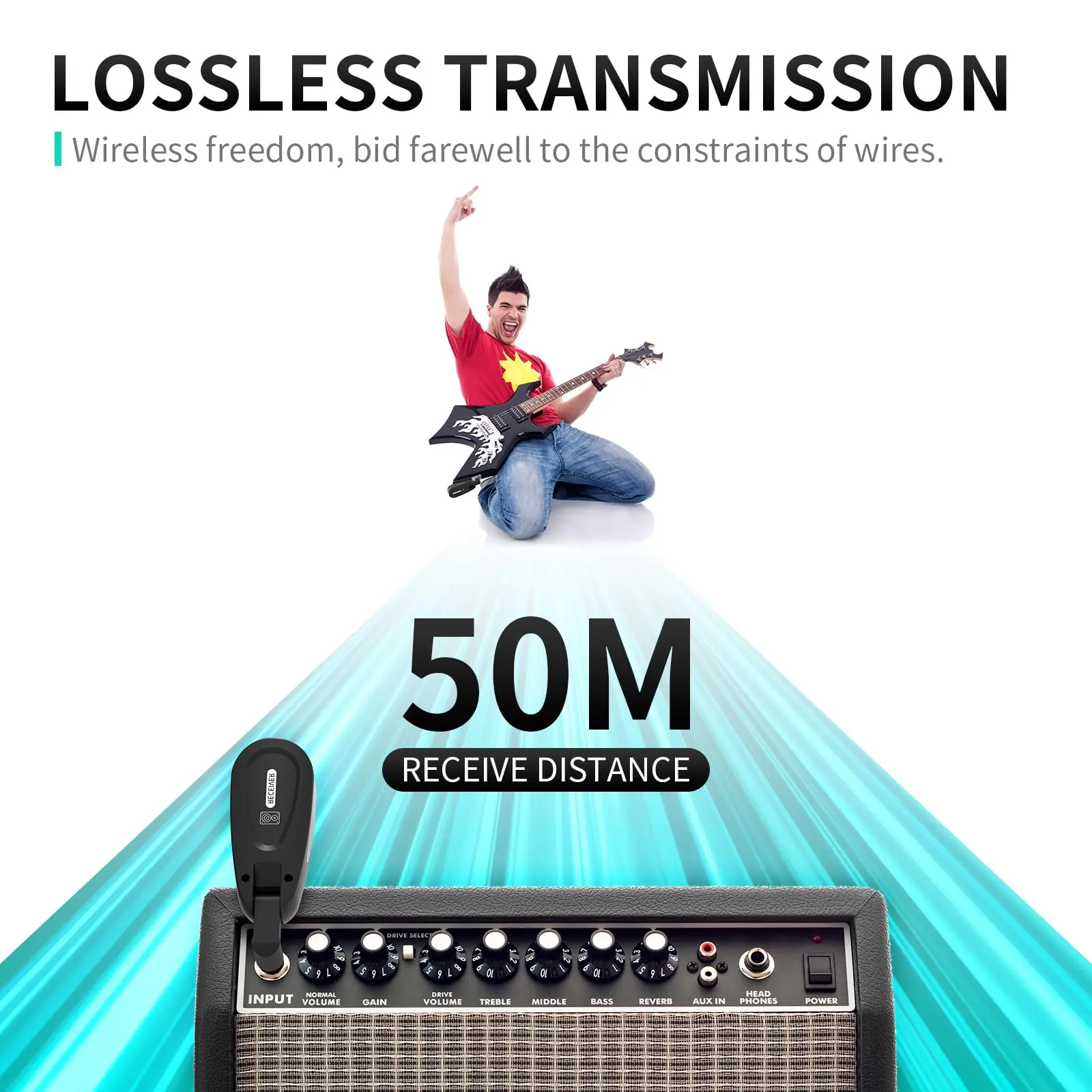 Dez itens tlf xtuga jtsy23 modelo privado recarregável uhf transmissor efeitos pedal receptor de rádio captador de som guitarra sem fio