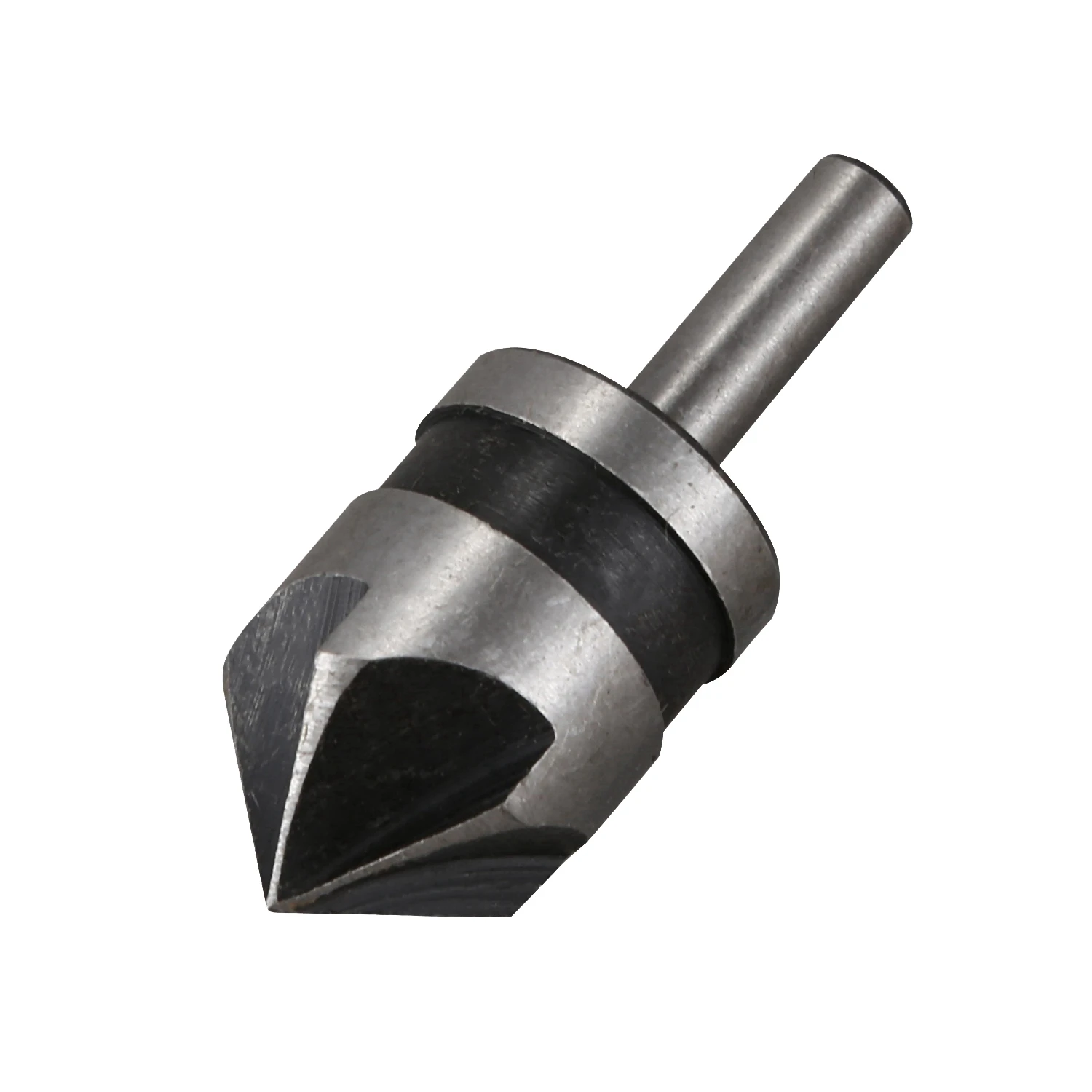 AA89-3Pcs 5 Flute Countersink Drill Bit Set 90 Degree Chamfering Cutter For Wood Metal 12/16/19Mm Debur Tool Set DT6