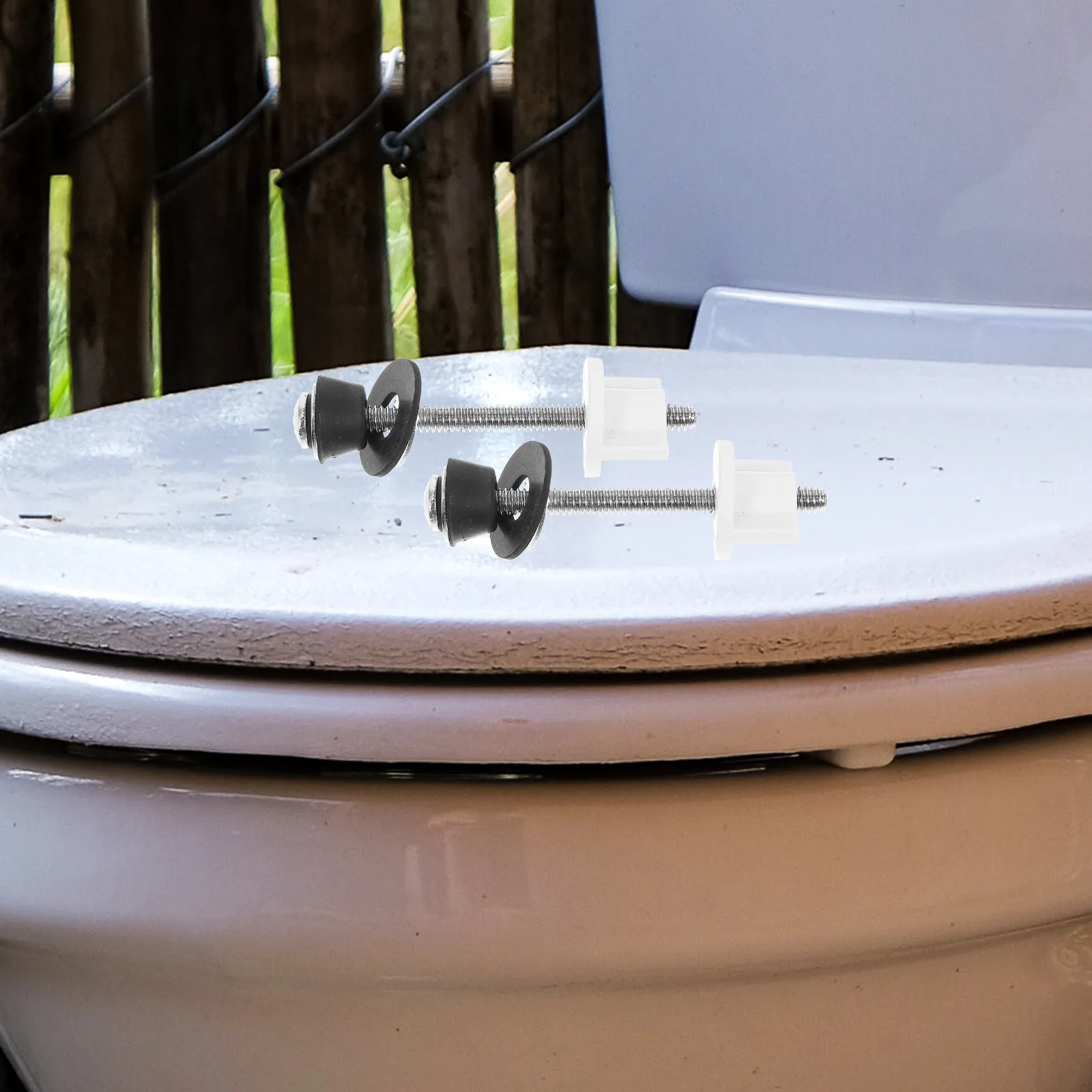 

2Pcs Universal Toilet Mounting Screws Stainless Steel Toilet Seat Fixing Bolts for Stable Installation Hardware