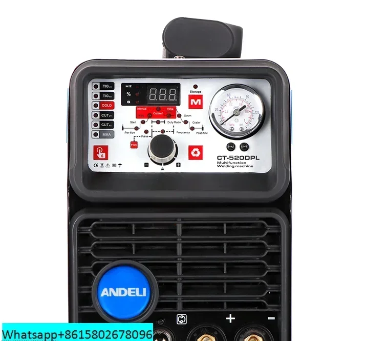 אנדלי חכם נייד שלב יחיד נייד מכונת ריתוך CT-520DPL 5 ב 1 עם חיתוך/Mma/קר/קר/דופק/מכונת ריתוך