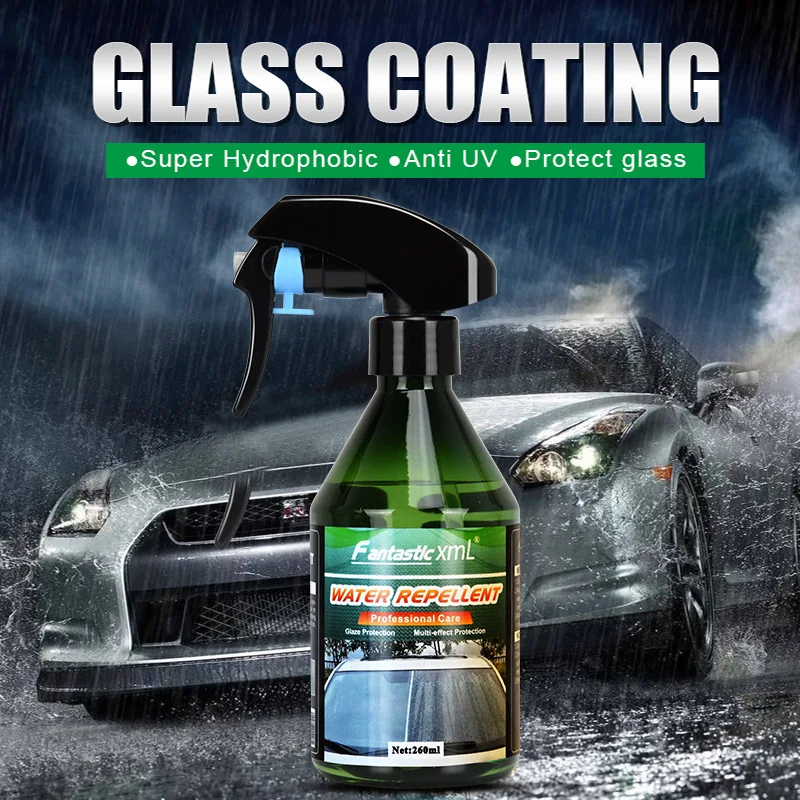 

Car Glass Cleaner Kit Waterproof Rainproof Streak-Free Durable Protective Coating Glasses Spray Cleaner And Protector For Window