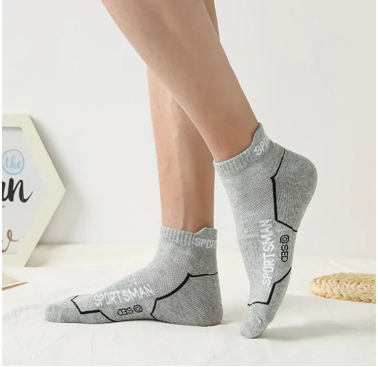 6 Paar Socken für Herren, kurze Socken, schweißabsorbierend und geruchsdicht, Basketballsocken, Laufsportsocken, atmungsaktive Mesh-Herrensocken – Detail 15