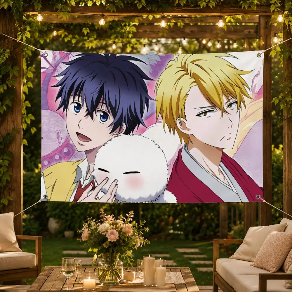 Anime F-Fukigen Na MononokeanS Flags Washable Fade-Resistant Flag HD Print Lightweight Durable Indoor/Outdoor