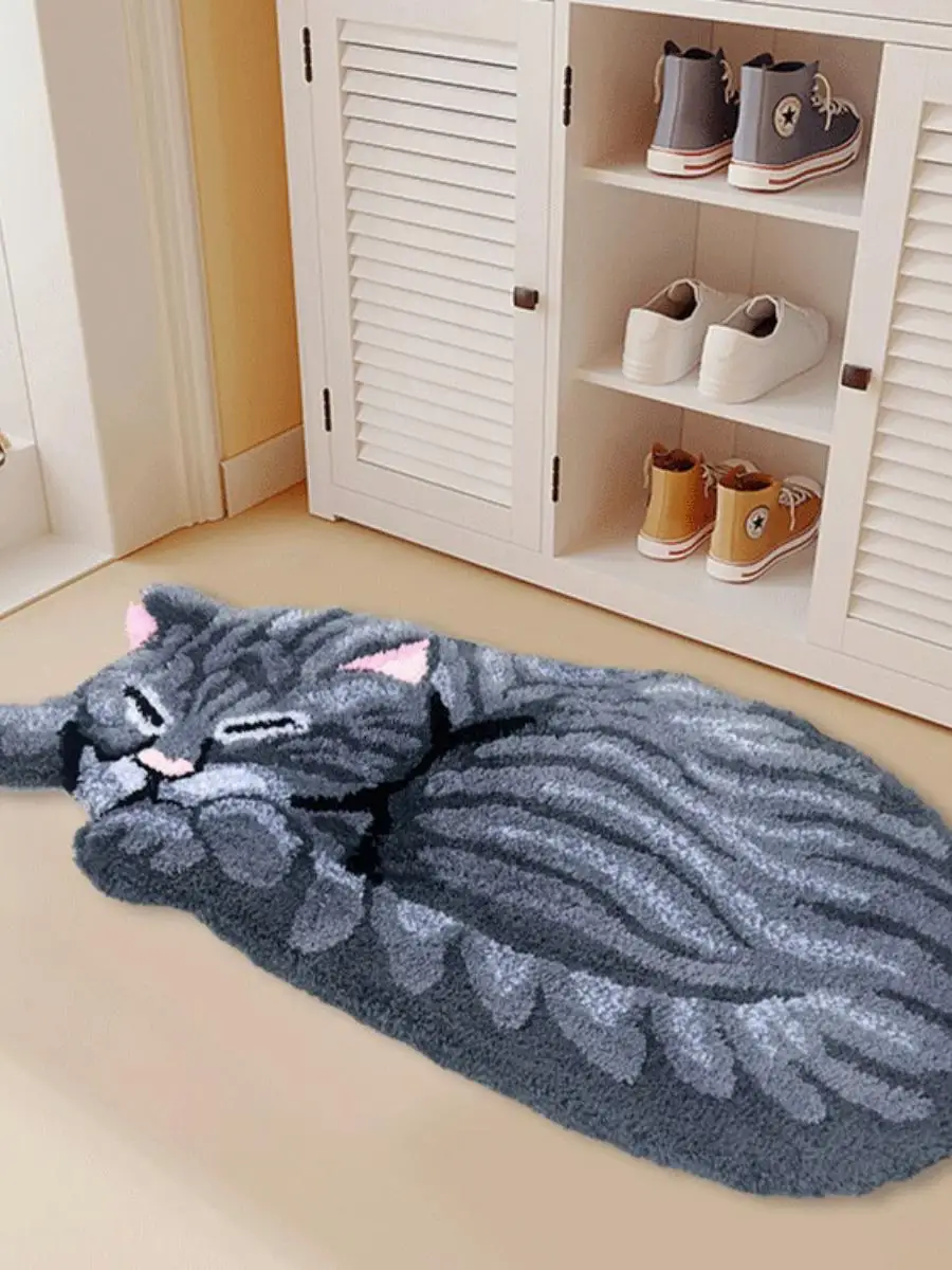 

Modern Simple Style Kitchen Carpet Home Use Bedroom Living Room Children's Room Small Pattern Rug Customizable Shape