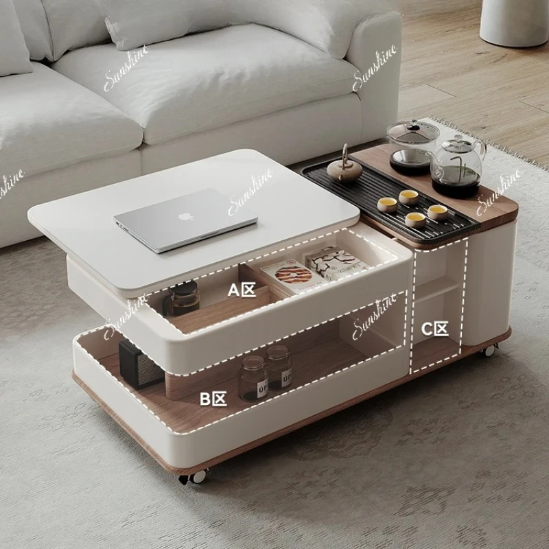 

Tea integrated kettle living room home rock slab light luxury multi-functional kung fu tea table