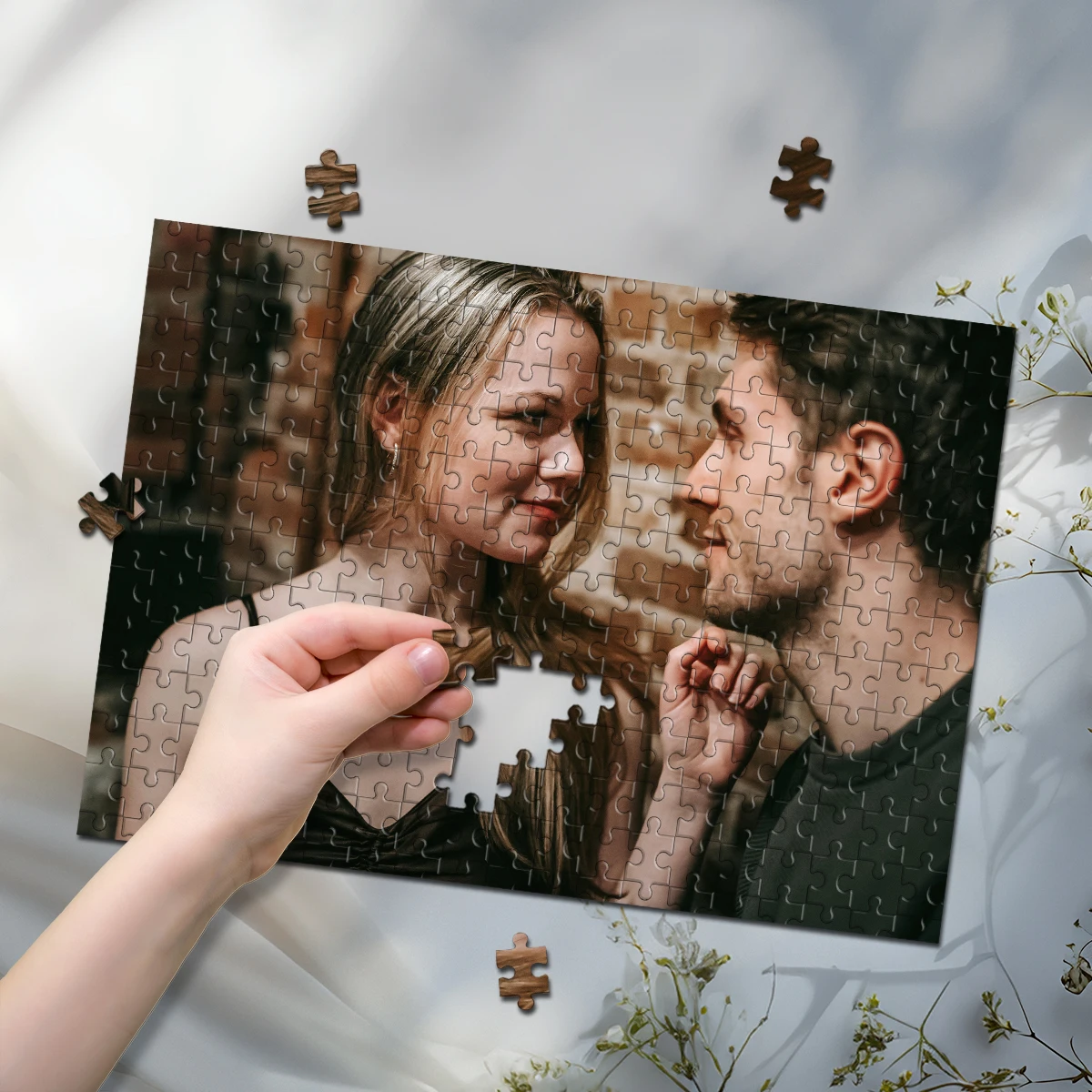 35/300/500/1000pcs Personalized Custom Photo Puzzle couple Upload Photo For Customized Puzzle Unique Gift Birthday Gift