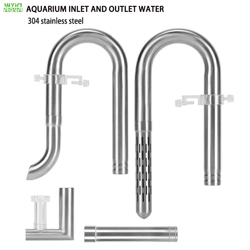 

Fish tank inlet and outlet filter stainless steel tube extendable component anti fish and shrimp aquarium filter accessories