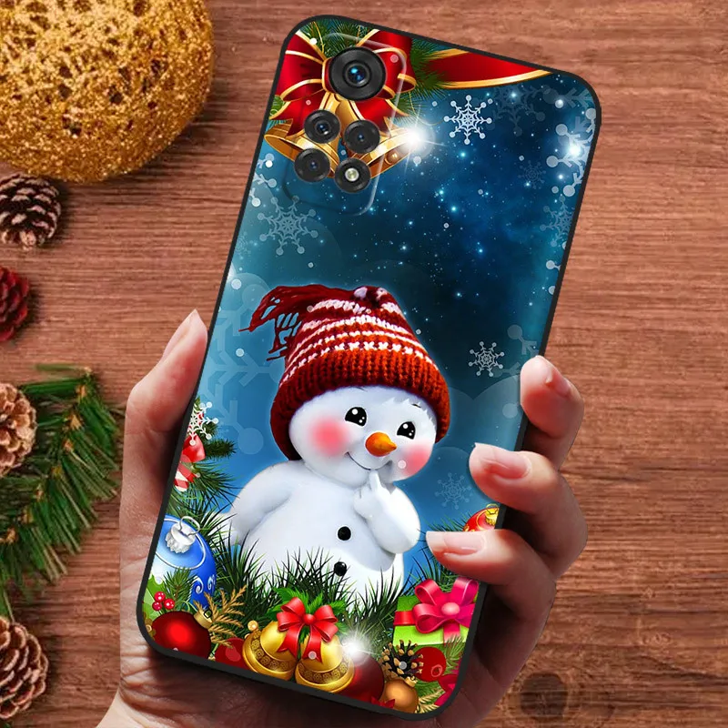 Christmas Soft Case for Xiaomi Redmi Note 11S 11 Pro Plus 11R 10S 10 10T Cover Silicone Bumper Note11 11s Cute Shockproof Funda image 3