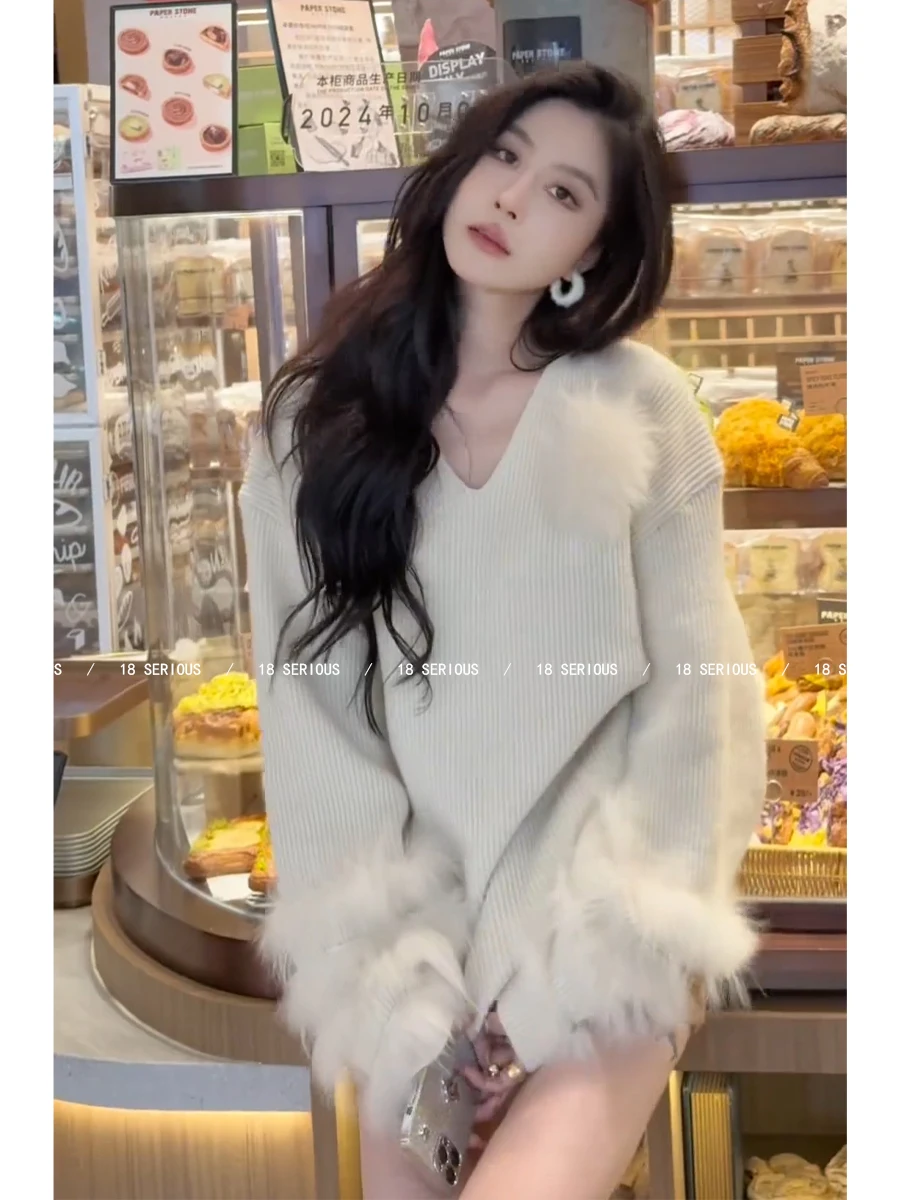 

Sweaters Jumpers Pullovers Women Knit Top Crochet Mohair Business Looking Baggy Concert Festival Rock Punk Grunge Alternative BF