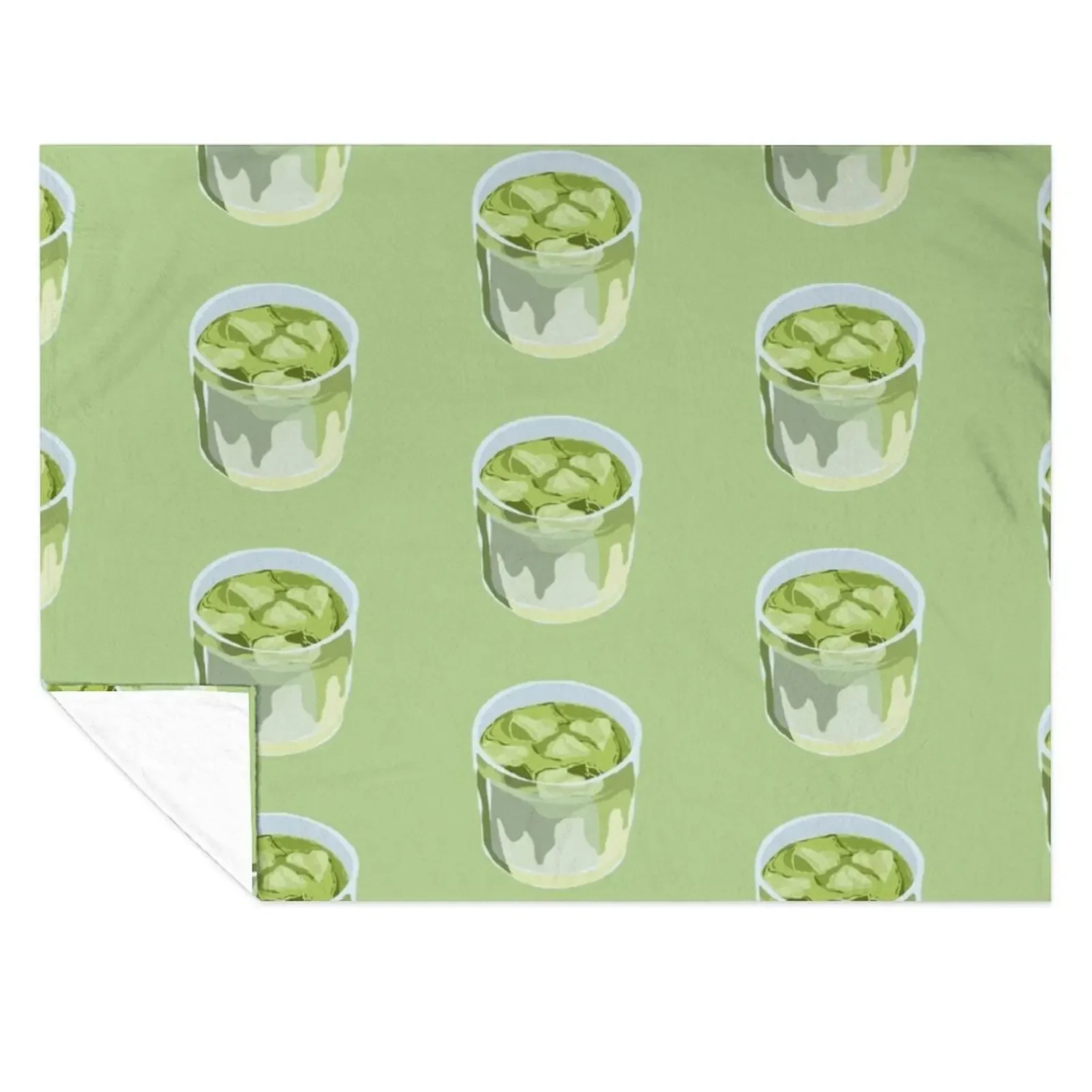 

Iced matcha Throw Blanket Luxury Thicken valentine gift ideas Polar Sofa Quilt Blankets