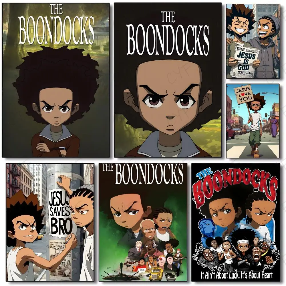 Series Animation The Boondocks Poster Painting Wall Art Mural for Living Room Home Decor and Gifts