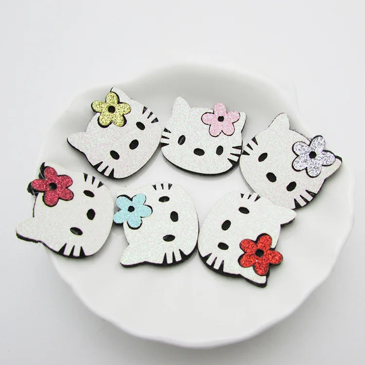 Sanrio Hello Kitty Children\'s Hair Accessories DIY Accessories Cute Coarse Pink Cat Hair Clip Bag Clothes Clothing Accessories