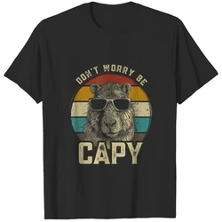 3D Kawaii Animal Capybara Print Pattern Tshirts For Men Clothing New Fashion Street Capybara Lovers Short-sleeved Clothes Tops