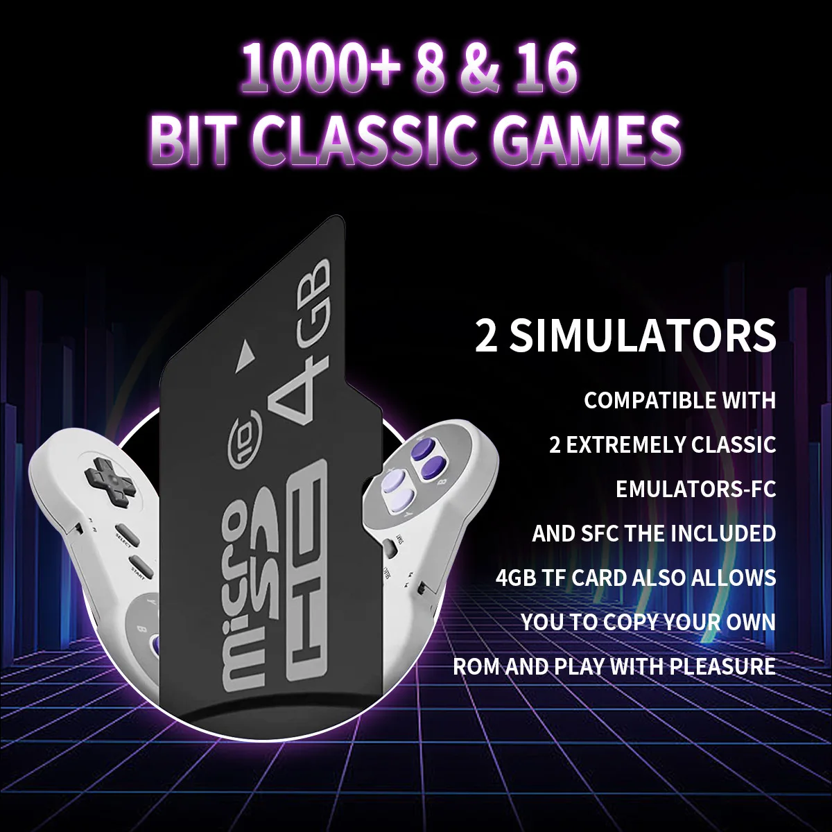 2025 16 bits sf901 super retro casa 2.4g sem fio 4k tv console de jogo com hd embutido 1700 jogos console de jogo console de jogo