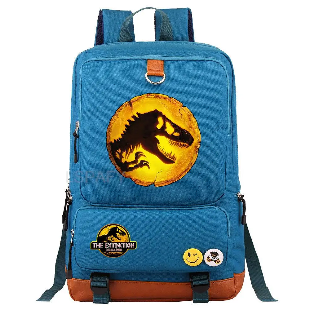 Jurassic World Backpacks 3D Print Boys Girls Teenager School Bags Oxford Waterproof Unisex Travel Mochilas 18 inch